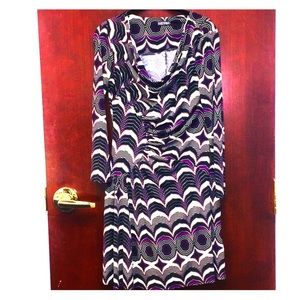 Long Sleeve Scoop Neck Stretchable Dress